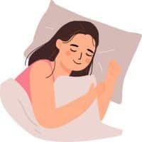 Kvinna sover