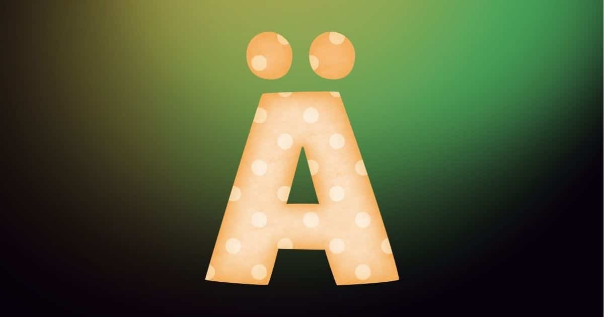 Bokstaven Ä