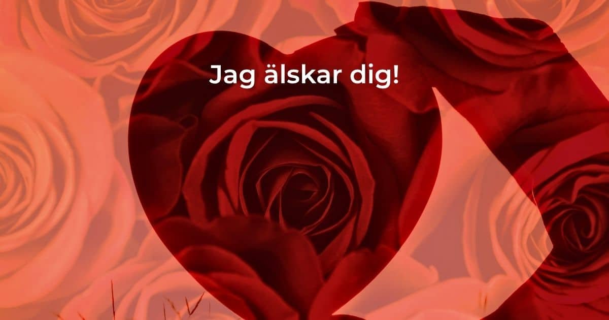 JAG ÄLSKAR DIG!